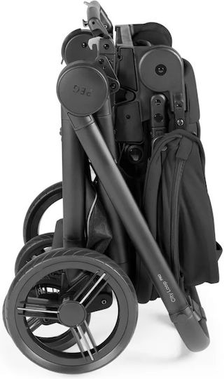 Peg Perego City Loop Pro Reversible Baby Stroller Suitable for Newborn True Black 10.8kg
