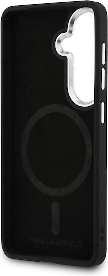 Karl Lagerfeld Rückseite Leder / Silikon / Kunststoff Schwarz für Galaxy S26+