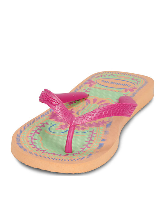 Top Summer Vibes Flip Flops Peach