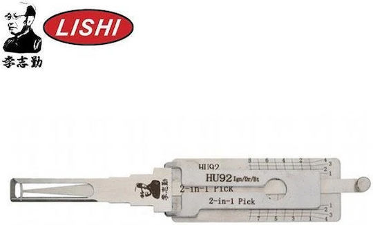 Lishi Original Hu92 2 In 1 Auto Decoder Tool Simple Lifter Ignition Doors Trunk Compatible Bmw Mini Range Rover