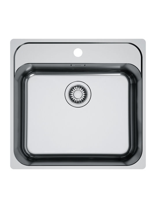 Franke Smart Chiuvetă Bucătărie Drop-In Inox L53xL51cm Gri
