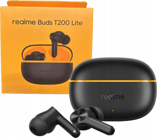Realme T200 Lite In Ear Bluetooth Безжични Слушалки с Калъф за Зареждане Черни