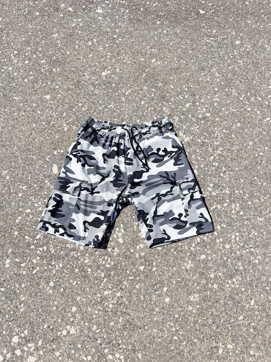 Herren-Cargoshorts Regular Fit Grau