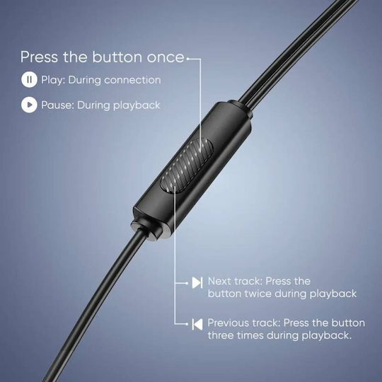 Vidvie Hs669 In-ear Handsfree Earphones with 3.5mm Jack Black