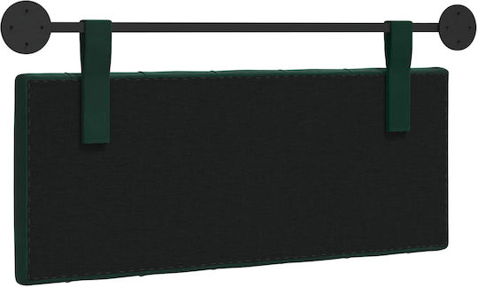 vidaXL Fabric Bed Headboard Cushion Green 110x55cm