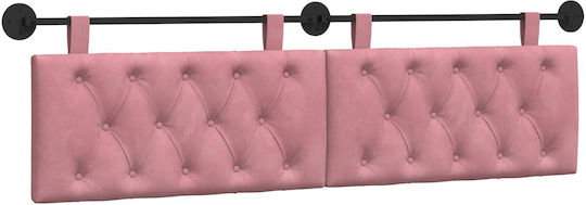 vidaXL Fabric Pink Bed Headboard Cushion 190x55cm