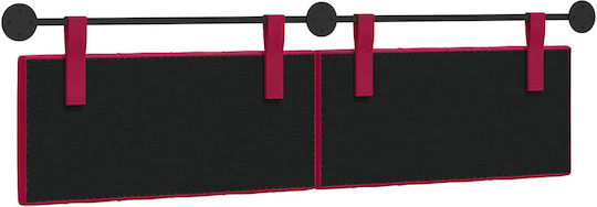 vidaXL Fabric Bed Headboard Cushion Red 170x55cm