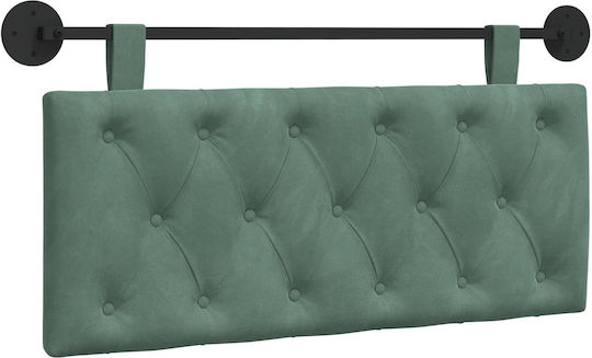 vidaXL Fabric Bed Headboard Cushion Green 110x55cm
