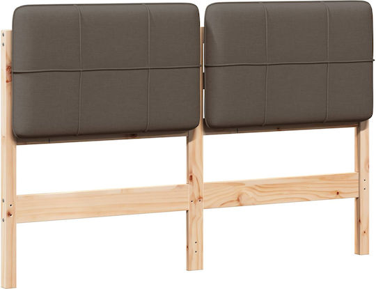 vidaXL Tăblie De Pat Din Lemn Maro 155.5x84.5cm