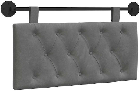 vidaXL Fabric Bed Headboard Cushion Gray 100x55cm