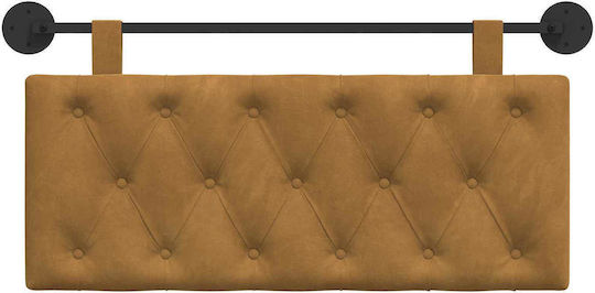 vidaXL Fabric Bed Headboard Cushion Brown 110x55cm