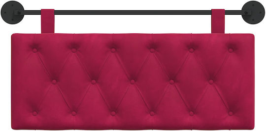 vidaXL Fabric Bed Headboard Cushion Red 110x55cm