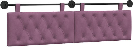 vidaXL Fabric Purple Bed Headboard Pillow 190x55cm