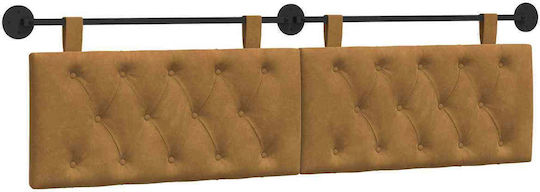 vidaXL Fabric Brown Bed Headboard Cushion 190x55cm