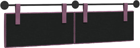 vidaXL Fabric Purple Bed Headboard Pillow 190x55cm