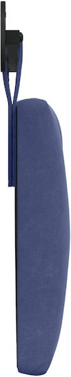vidaXL Fabric Bed Headboard Cushion Blue 170x55cm