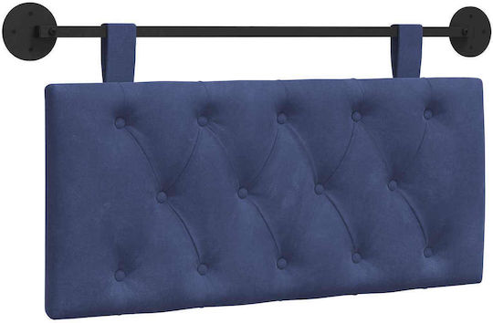 vidaXL Fabric Bed Headboard Cushion Blue 90x55cm