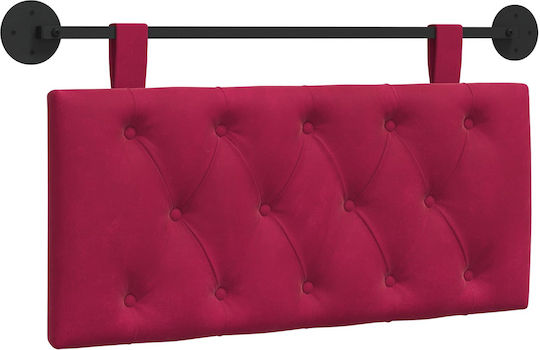 vidaXL Fabric Bed Headboard Cushion Red 100x55cm