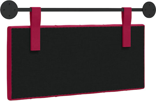vidaXL Fabric Bed Headboard Cushion Red 100x55cm