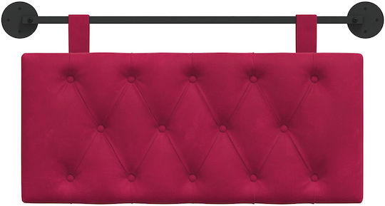 vidaXL Fabric Bed Headboard Cushion Red 100x55cm