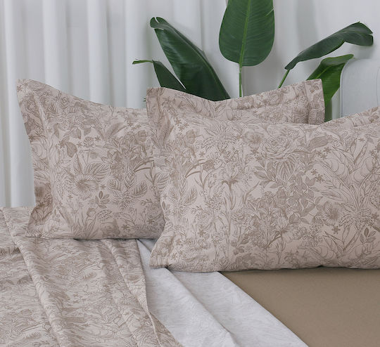Beauty Home 12690 Σετ Υπέρδιπλο 4τμχ 230x260εκ. Καφέ