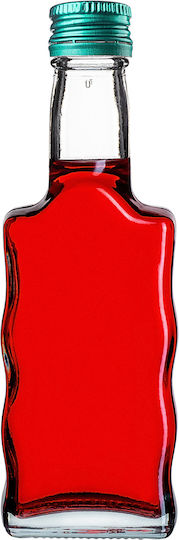 Sticlă Din Sticlă Pentru Lichior 200ml Capac Verde 5 Bucăți