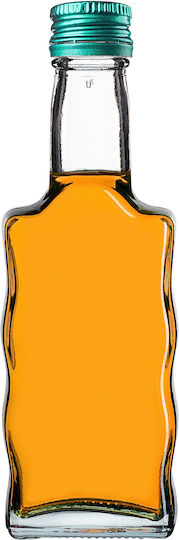 Sticlă Din Sticlă Pentru Lichior 200ml Capac Verde 5 Bucăți