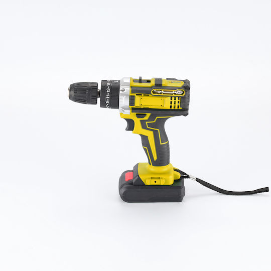 Andowl Q-1978B Battery Tool Set Angle Grinder Drill Driver Impact Wrench & Rotary Hammer with 2 Batteries and Case