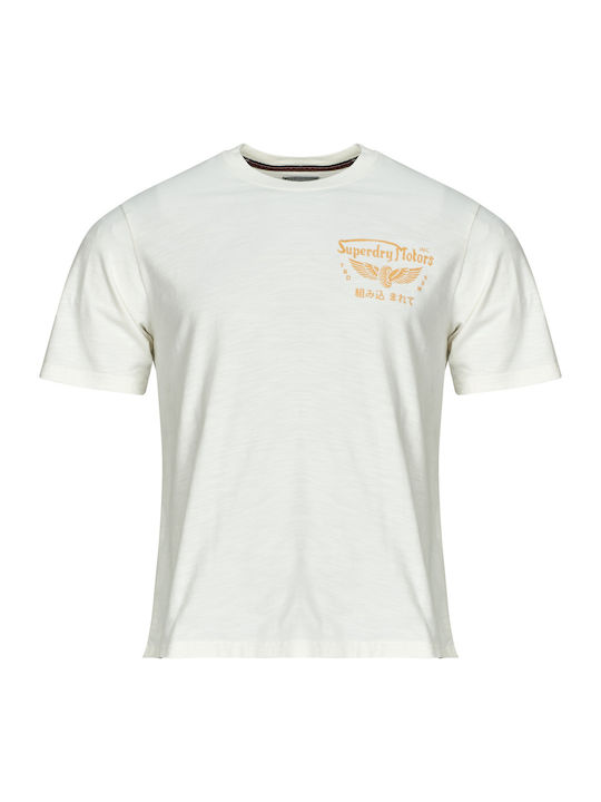 Heritage Biker T-shirt Λευκό