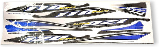 Set Plastic Motorcycle Parts for Modenas Kriss 125 Blue