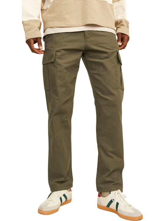Trousers Cargo in Loose Fit Olive Night