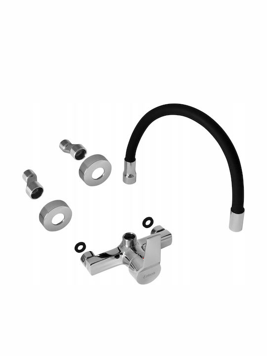 Estiva Aksa Kitchen Faucet Wall Flexible Black