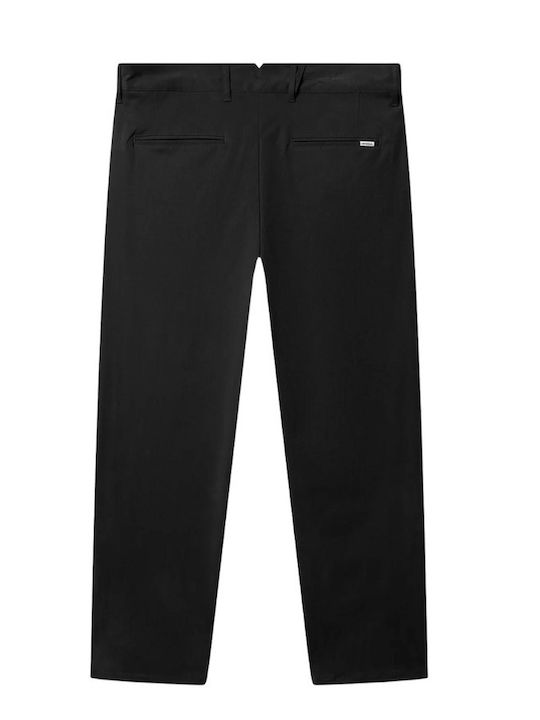 Pantaloni Chino Relaxed Fit Negru