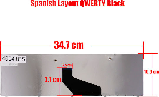 Spanish Laptop Keyboard For Asus X53 K53u K53t K53b K53z K53ta K73ta X53b X53br X53u-sx155v 70-n5i1k1000 V118502as1 Pk130j21a03 70-n5i1k1l00 Es Black Code 40041es