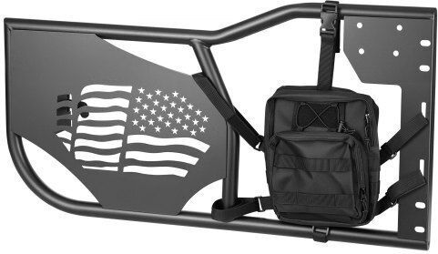 Vevor Jeep Tube Türen 4-Türer Kompatibel 2007-2018 Jeep Wrangler Jk Unlimited Stahl Off Road Vorder- und Hintertüren Rohrrahmen Halbtüren Dot Zertifizierte Seitenspiegel Aufbewahrungstasche Gummipads