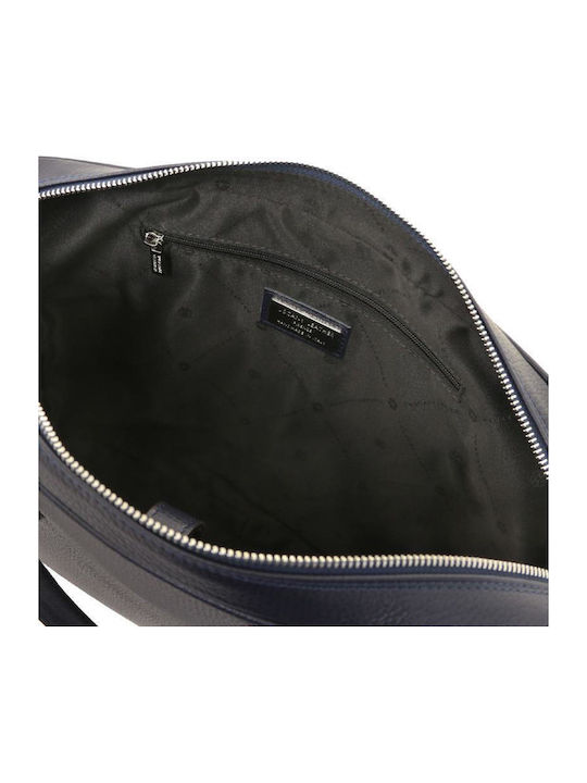 Tuscany Leather Shoulder / Handheld Bag for 15" Laptop in Blue Colour TL142546