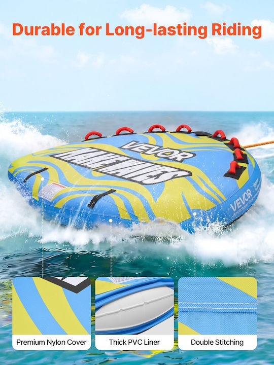 Vevor Inflatable Sea Double with Handles Light Blue