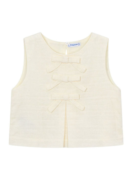 Kinderoberteil Ärmellos Beige