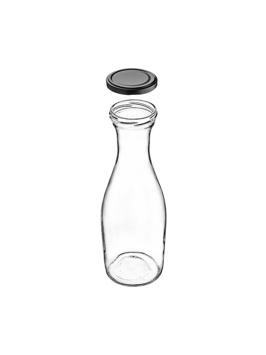 Kadax Kadax Glas Wasser Flasche Mit Schraube Deckel Transparent 1000ml