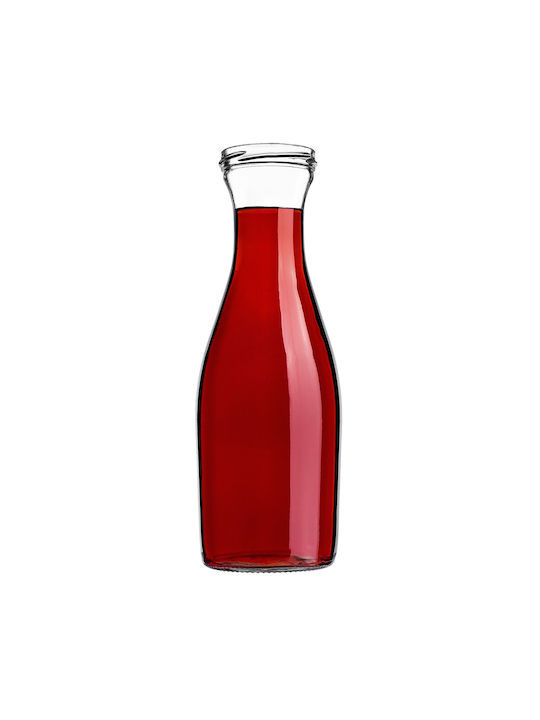 Kadax Kadax Glas Wasser Flasche Mit Schraube Deckel Transparent 1000ml
