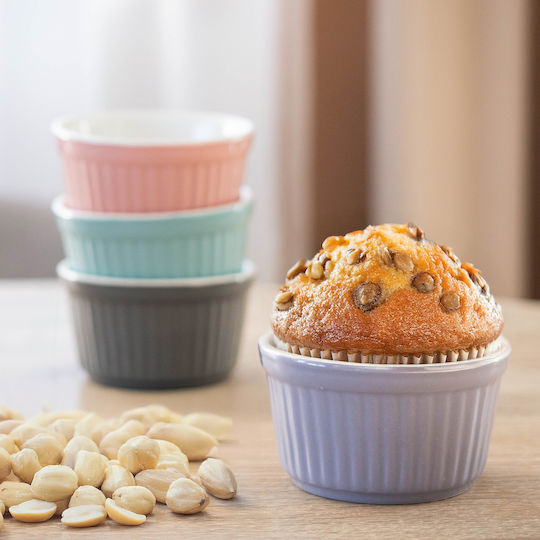 Kadax Formă Pentru Souffle Ceramică 9x9cm 6 Bucăți