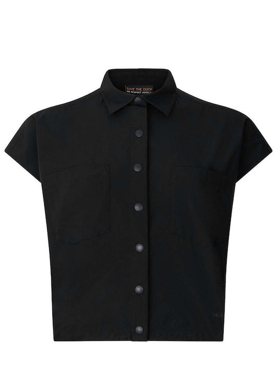 Short Sleeve Women's Shirt Black