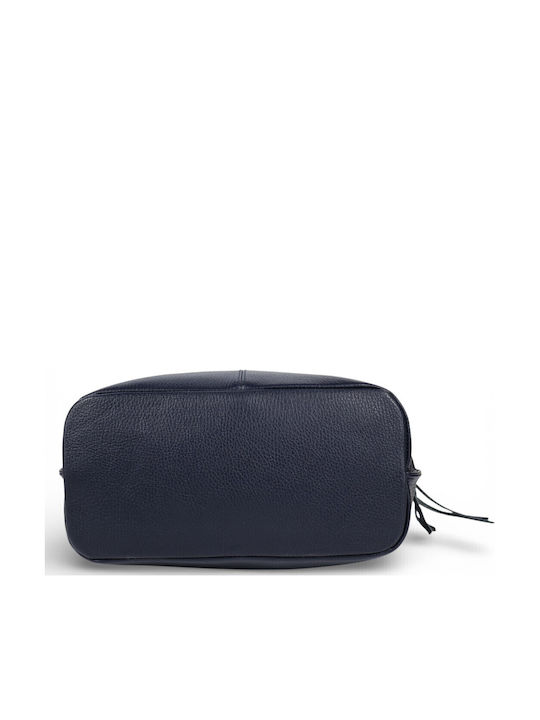 Damentasche Aus Leder Schulter Crossbody Blau