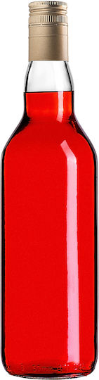 Glass Bottle 700ml Long Golden Cap 5 Pcs