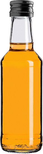 Kadax Glasflasche 200ml Schwarzer Deckel 10 Stück