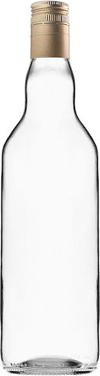 Glass Bottle 700ml Long Golden Cap 5 Pcs