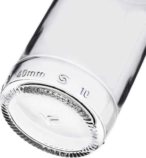 Glass Bottle 200ml White Cap 10 Pcs
