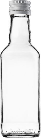 Glass Bottle 200ml White Cap 10 Pcs