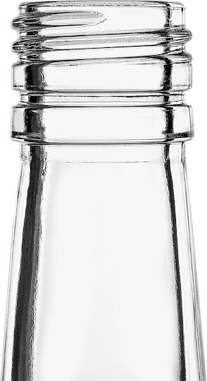 Glass Bottle 1000ml Long Black Cap 1 Pc
