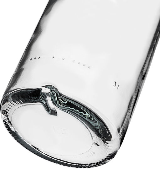 Glass Bottle 1000ml Long Black Cap 1 Pc